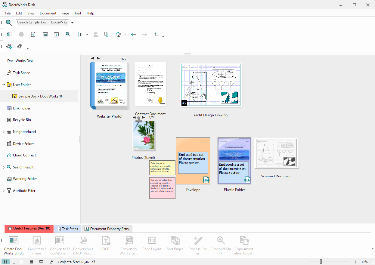 DocuWorks Desk window