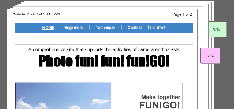 文件顯示的影像