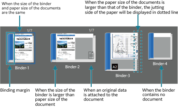 Image of a binder in thumbnail view