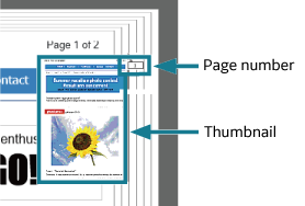 Notepad annotation protruding from a page