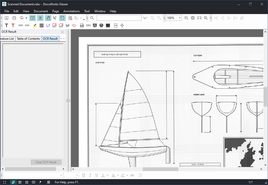 Image of the corresponding area inverted in the Viewer