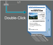Image of a document unstacked by double-clicking the paper-clip