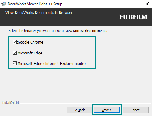Installing DocuWorks Viewer Light