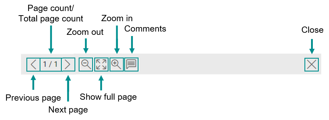 Document Preview Toolbar