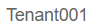 Tenant name