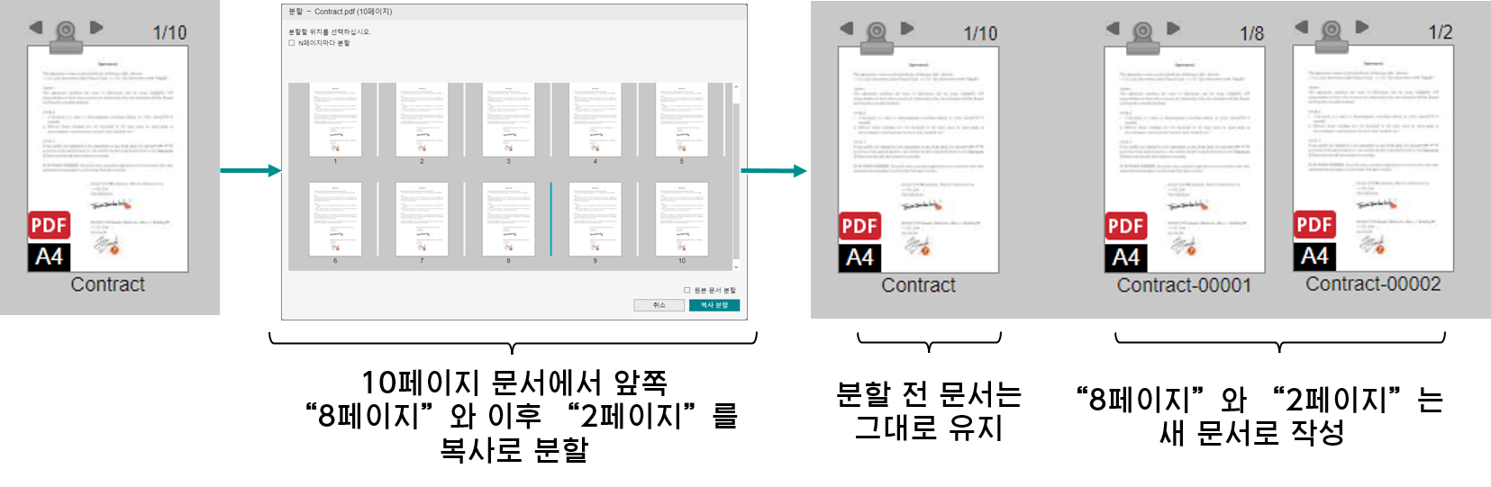 복제 문서 분할
