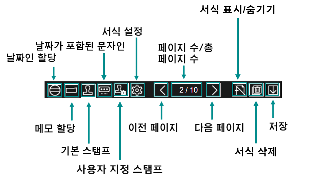 조작 메뉴