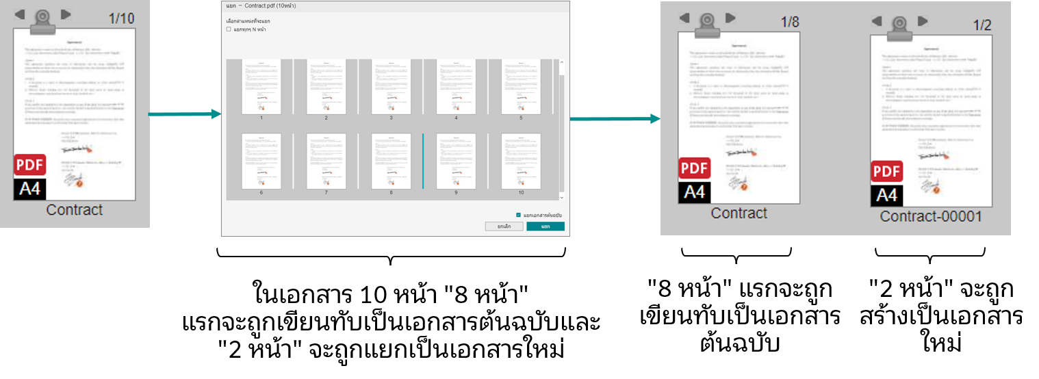 การแยกเอกสารต้นฉบับ