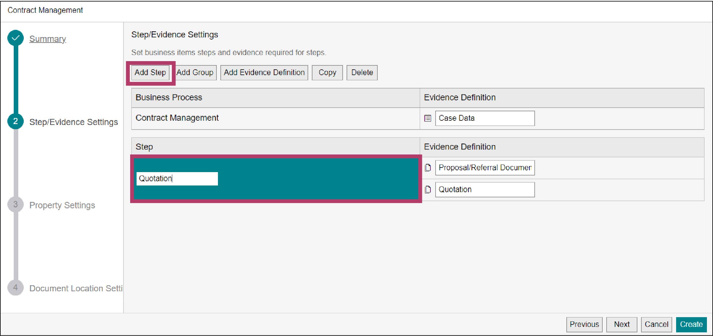 4.1 Creating a Business Item Definition